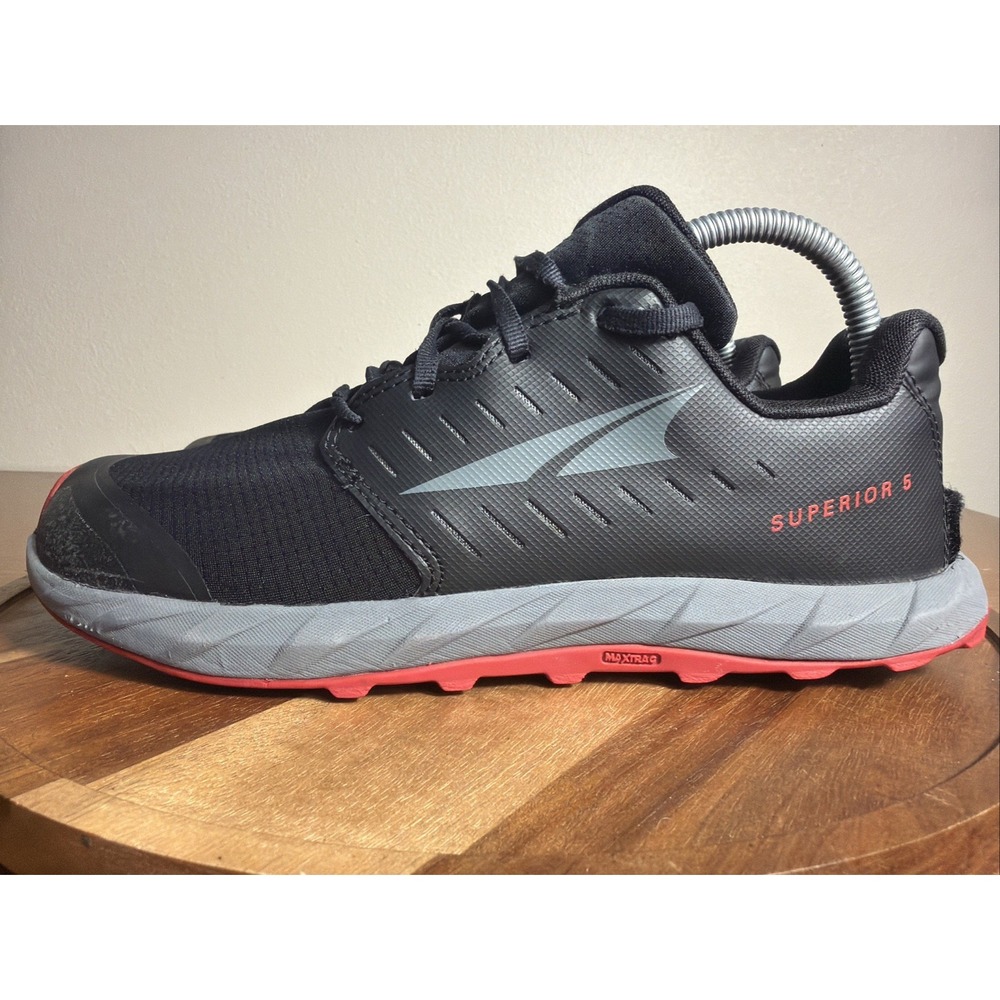 ALTRA Superior 5 Mens Trail Running Shoes Black Red Sneaker 9.5 AL0A546L000